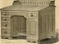 Picture 67 of 75 from Designs of writing desks, tables, bookcases, secretaries, etc., etc. (1873), leaf 50