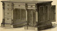 Picture 71 of 75 from Designs of writing desks, tables, bookcases, secretaries, etc., etc. (1873), leaf 52