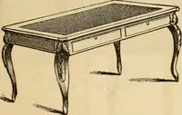 Picture 9 of 75 from Designs of writing desks, tables, bookcases, secretaries, etc., etc. (1873), leaf 8