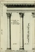 Picture 37 of 61 from Des Jacobi Barozzi von Vignola Grund Regeln über die fünff Säulen auffs neue zum fleissigsten ubersehen, mit unterschtedenen nöthingen Regeln vermehret und mit 50 rissern in Kupffer (1720), leaf 100