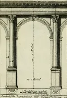 Picture 39 of 61 from Des Jacobi Barozzi von Vignola Grund Regeln über die fünff Säulen auffs neue zum fleissigsten ubersehen, mit unterschtedenen nöthingen Regeln vermehret und mit 50 rissern in Kupffer (1720), leaf 104