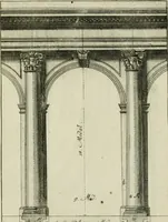An illustration from Des Jacobi Barozzi von Vignola Grund Regeln über die fünff Säulen auffs neue zum fleissigsten ubersehen, mit unterschtedenen nöthingen Regeln vermehret und mit 50 rissern in Kupffer (1720)