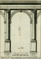An illustration from Des Jacobi Barozzi von Vignola Grund Regeln über die fünff Säulen auffs neue zum fleissigsten ubersehen, mit unterschtedenen nöthingen Regeln vermehret und mit 50 rissern in Kupffer (1720)