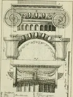An illustration from Des Jacobi Barozzi von Vignola Grund Regeln über die fünff Säulen auffs neue zum fleissigsten ubersehen, mit unterschtedenen nöthingen Regeln vermehret und mit 50 rissern in Kupffer (1720)