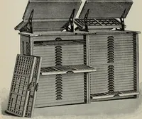 An illustration from Desk book of type specimens, borders, ornaments, brass rules and cuts : catalogue of printing machinery and printers' supplies (1900)