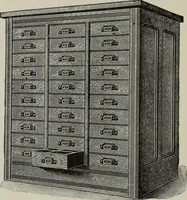 An illustration from Desk book of type specimens, borders, ornaments, brass rules and cuts : catalogue of printing machinery and printers' supplies (1900)