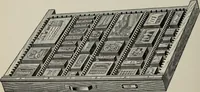 An illustration from Desk book of type specimens, borders, ornaments, brass rules and cuts : catalogue of printing machinery and printers' supplies (1900)