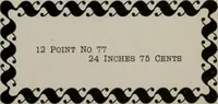 An illustration from Desk book of type specimens, borders, ornaments, brass rules and cuts : catalogue of printing machinery and printers' supplies (1900)