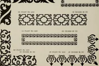An illustration from Desk book of type specimens, borders, ornaments, brass rules and cuts : catalogue of printing machinery and printers' supplies (1900)