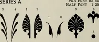An illustration from Desk book of type specimens, borders, ornaments, brass rules and cuts : catalogue of printing machinery and printers' supplies (1900)