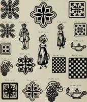 An illustration from Desk book of type specimens, borders, ornaments, brass rules and cuts : catalogue of printing machinery and printers' supplies (1900)
