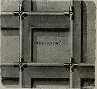 An illustration from Desk book of type specimens, borders, ornaments, brass rules and cuts : catalogue of printing machinery and printers' supplies (1900)