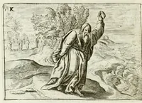 An illustration from Toonneel des menschelyken levens, of, De vernieuwde gulden winkel : waar in door poëtische, historische, morale, en schriftuurlijke leeringen, den mensche vertoont werd, hoedanig hy zijn leven, handel, en wandel, zediglijk, eerbaarlijk en vermakelijk zal overbrengen (1699)