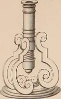 An illustration from Des microscopes et de leur usage : description d'appareils et de procédés nouveaux, suivie d'expériences microscopiques puisées dan les meilleurs ouvrages anciens et les notes de M. Le Baillif, et d'un mémoire sur les diatomées, etc. par M. De Brébisson (1839)