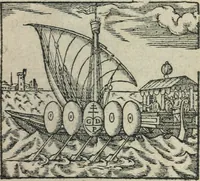 An illustration from Des occultes merveilles et secretz de nature, avec plusieurs enseignemens des choses diverses, tant pat raison probable, que par coniecture artificielle: exposées en deux liures, de non moindre plaisir que profit au lecteur studieux, avec deux tables, l'une des argumens des chapitres, l'autre des singulieres matieres d'iceux (1574)