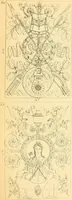An illustration from Dessins d'ornements d'architecture de Joseph Beunat : reproduction de l'ouvrage, epoque du premier Empire (1900)