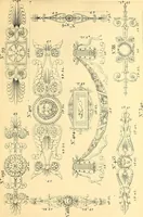 An illustration from Dessins d'ornements d'architecture de Joseph Beunat : reproduction de l'ouvrage, epoque du premier Empire (1900)