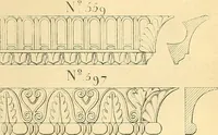 An illustration from Dessins d'ornements d'architecture de Joseph Beunat : reproduction de l'ouvrage, epoque du premier Empire (1900)