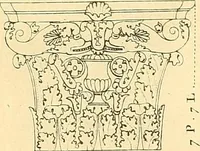An illustration from Dessins d'ornements d'architecture de Joseph Beunat : reproduction de l'ouvrage, epoque du premier Empire (1900)