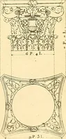 An illustration from Dessins d'ornements d'architecture de Joseph Beunat : reproduction de l'ouvrage, epoque du premier Empire (1900)