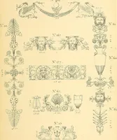 An illustration from Dessins d'ornements d'architecture de Joseph Beunat : reproduction de l'ouvrage, epoque du premier Empire (1900)