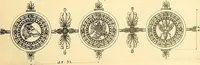An illustration from Dessins d'ornements d'architecture de Joseph Beunat : reproduction de l'ouvrage, epoque du premier Empire (1900)