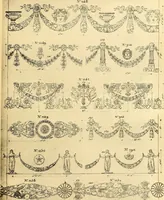 Picture 53 of 121 from Dessins d'ornements d'architecture de Joseph Beunat : reproduction de l'ouvrage, epoque du premier Empire (1900), leaf 54