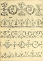 An illustration from Dessins d'ornements d'architecture de Joseph Beunat : reproduction de l'ouvrage, epoque du premier Empire (1900)