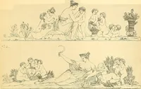 An illustration from Dessins d'ornements d'architecture de Joseph Beunat : reproduction de l'ouvrage, epoque du premier Empire (1900)