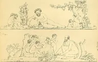 An illustration from Dessins d'ornements d'architecture de Joseph Beunat : reproduction de l'ouvrage, epoque du premier Empire (1900)
