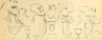 Picture 59 of 121 from Dessins d'ornements d'architecture de Joseph Beunat : reproduction de l'ouvrage, epoque du premier Empire (1900), leaf 64