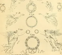 An illustration from Dessins d'ornements d'architecture de Joseph Beunat : reproduction de l'ouvrage, epoque du premier Empire (1900)
