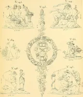 An illustration from Dessins d'ornements d'architecture de Joseph Beunat : reproduction de l'ouvrage, epoque du premier Empire (1900)