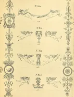 Picture 77 of 121 from Dessins d'ornements d'architecture de Joseph Beunat : reproduction de l'ouvrage, epoque du premier Empire (1900), leaf 82