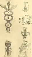 Picture 81 of 121 from Dessins d'ornements d'architecture de Joseph Beunat : reproduction de l'ouvrage, epoque du premier Empire (1900), leaf 84
