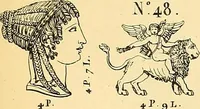 Picture 98 of 121 from Dessins d'ornements d'architecture de Joseph Beunat : reproduction de l'ouvrage, epoque du premier Empire (1900), leaf 94