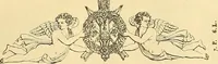 An illustration from Dessins d'ornements d'architecture de Joseph Beunat : reproduction de l'ouvrage, epoque du premier Empire (1900)
