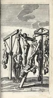 An illustration from De ss. martyrum cruciatibus liber : quo instrumenta & modi quibus ijdem martyres olim torquebantur, simul perspicuè descripta, & tabulis aeneis accuratissimè expressa sunt (1668)