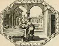 Picture 21 of 72 from Des wereldts proef-steen, ofte, De ydelheydt door de waerheyd beschuldight ende overtuyght van valscheydt (1643), leaf 110