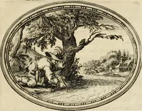 An illustration from Des wereldts proef-steen, ofte, De ydelheydt door de waerheyd beschuldight ende overtuyght van valscheydt (1643)