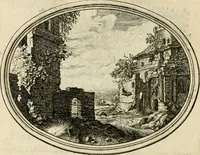 An illustration from Des wereldts proef-steen, ofte, De ydelheydt door de waerheyd beschuldight ende overtuyght van valscheydt (1643)
