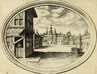 An illustration from Des wereldts proef-steen, ofte, De ydelheydt door de waerheyd beschuldight ende overtuyght van valscheydt (1643)