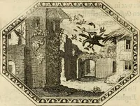 An illustration from Des wereldts proef-steen, ofte, De ydelheydt door de waerheyd beschuldight ende overtuyght van valscheydt (1643)