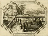 Picture 68 of 72 from Des wereldts proef-steen, ofte, De ydelheydt door de waerheyd beschuldight ende overtuyght van valscheydt (1643), leaf 371