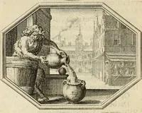 An illustration from Des wereldts proef-steen, ofte, De ydelheydt door de waerheyd beschuldight ende overtuyght van valscheydt (1643)