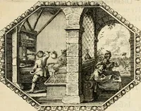 Picture 9 of 72 from Des wereldts proef-steen, ofte, De ydelheydt door de waerheyd beschuldight ende overtuyght van valscheydt (1643), leaf 54