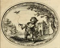 An illustration from Des wereldts proef-steen, ofte, De ydelheydt door de waerheyd beschuldight ende overtuyght van valscheydt (1643)
