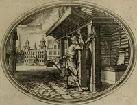 An illustration from Des wereldts proef-steen ofte De ydelheydt door de waerheyd beschuldight ende overtuyght van valscheydt (1643)