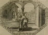 An illustration from Des wereldts proef-steen ofte De ydelheydt door de waerheyd beschuldight ende overtuyght van valscheydt (1643)