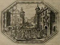 An illustration from Des wereldts proef-steen ofte De ydelheydt door de waerheyd beschuldight ende overtuyght van valscheydt (1643)